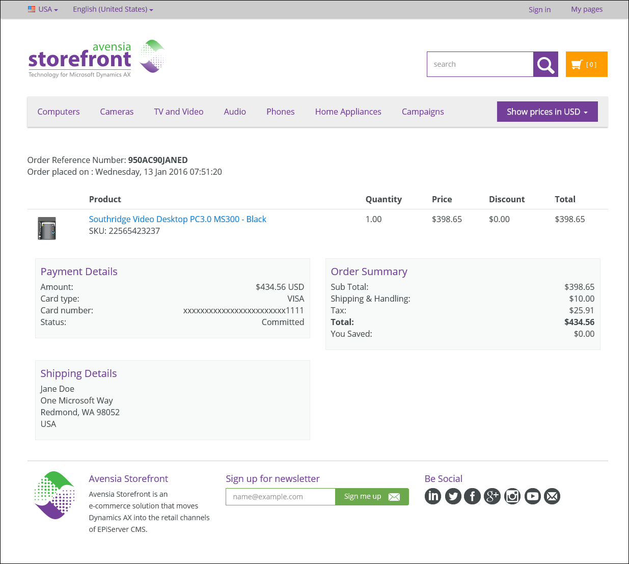 Avensia-Storefront-Confirmation-page.png